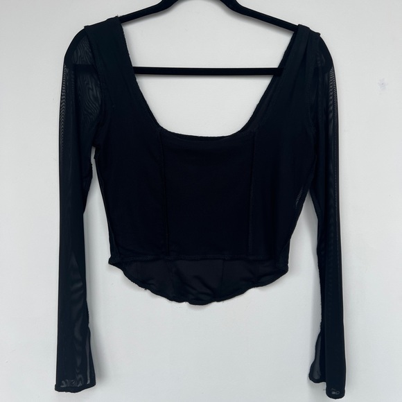 Tiger mist mesh corset style top - Picture 2 of 4